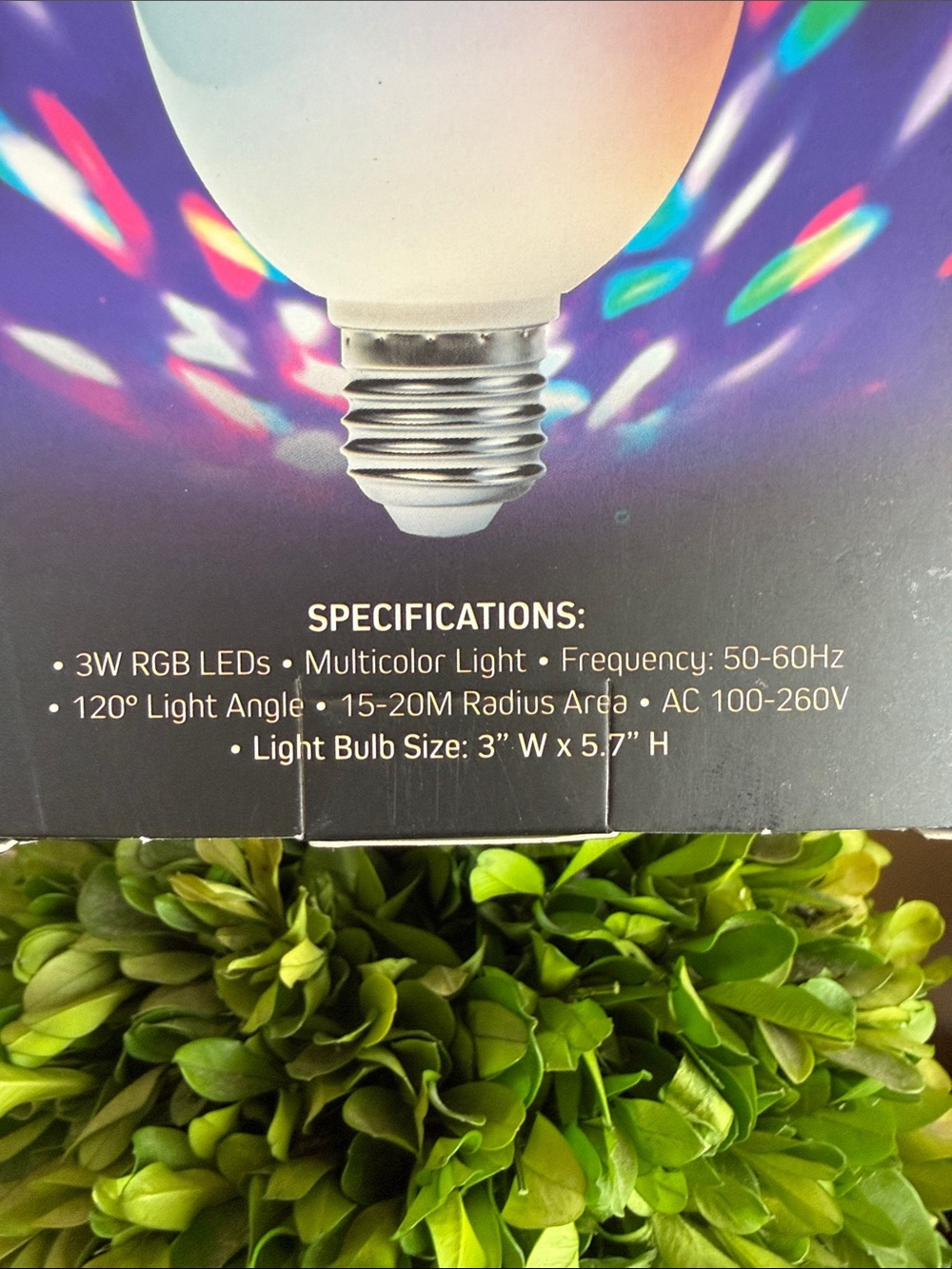 MERKURY INNOVATIONS 🪩DISCO PARTY🪩 LED SELF-ROTATING MULTI LIGHT BULBS 🌟BNIB🌟 - Picture 12 of 16
